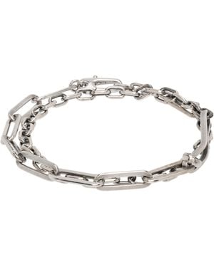 Title Of Work Multi-Link Double Wrap Bracelet - Black