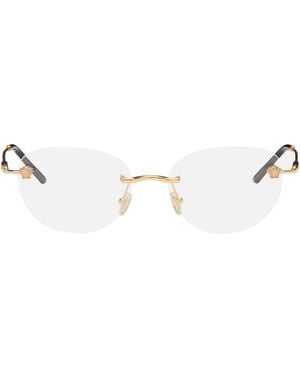Versace Rimless Glasses - Metallic