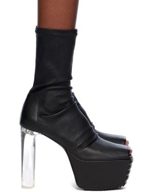 Rick Owens Minimal Grill Stretch 65 ブーツ - ブラック