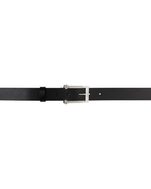 McQueen Twin Skull Belt - Black