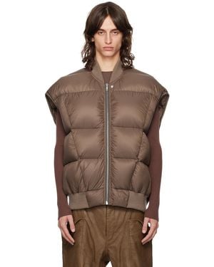 Rick Owens ブラウン Porterville Luxor Flight ダウンベスト
