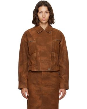 Isabel Marant Belma Faux-Suede Jacket - Brown