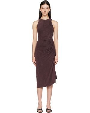 Agolde Anya Midi Dress - Red