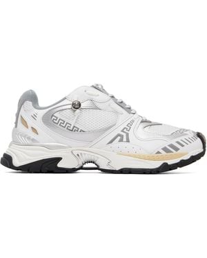 Versace Icaro Leather Trainers - White
