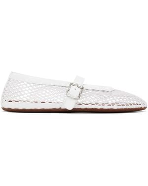 Alaïa Alaïa ホワイト フィッシュネット フラットシューズ