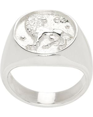Pearls Before Swine Galdr Signet Ring - Metallic