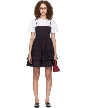Ganni Frill Minidress - Black