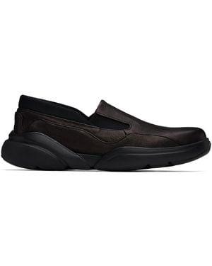 Eckhaus Latta Leather Loafer Trainers - Black