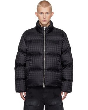 Amiri ブラック Ma Quad ジャカード ダウンジャケット