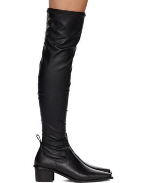 Juun.J High Long Boots - Black