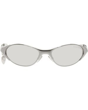 Acne Studios Gunmetal Metal Frame Charm Sunglasses - Black