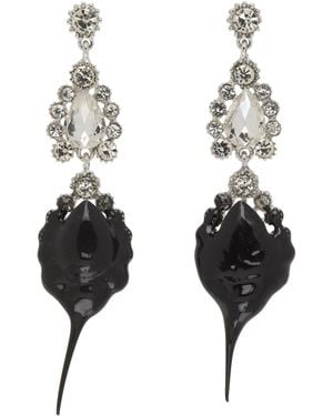 OTTOLINGER Boucles D'Oreilles Chandelier À Breloque Enduite - Noir