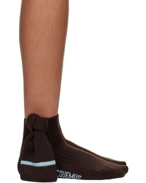 Jacquemus Le Papier 'les Chaussettes Noeud' Socks - Brown