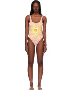 Versace Printed One-Piece Swimsuit - Black