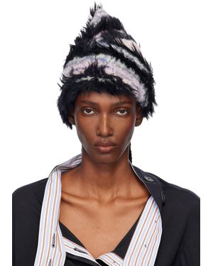 Kiko Kostadinov Chevron Knit Beanie - Blue