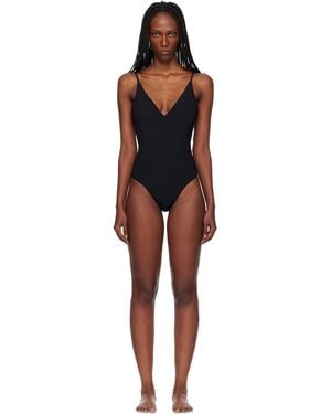 Rick Owens Temple Deep V Bather Swimsuit - Black