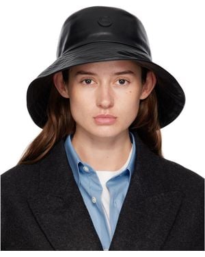 Moncler Genius Moncler X Ee72 Leather Bucket Hat - Black