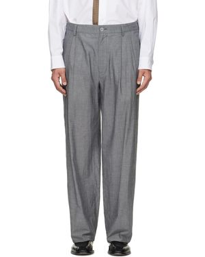 Magliano Zipped Double Pleats Trousers - Grey