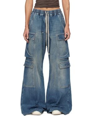 Rick Owens Temple Double Cargo Jumbo Belas Jeans - Blue