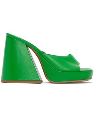 Simon Miller Slice Heeled Sandals - Green