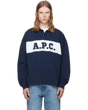A.P.C. Rugby Polo - Blue