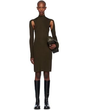 Helmut Lang Air Turtleneck Midi Dress - Black
