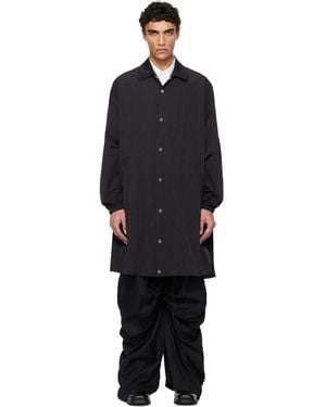 Fumito Ganryu Manteau Long D'Entraineur Noir