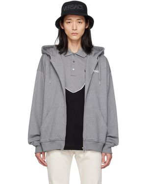 Versace 'la Colonna' Hoodie - Black