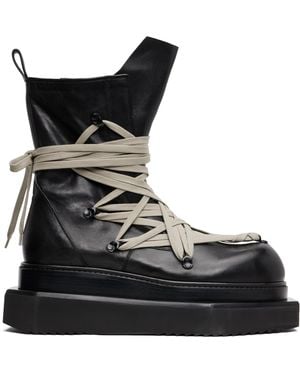 Rick Owens Concordians Megalace Turbo Cyclops Boots - Black
