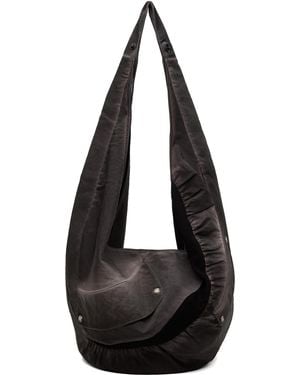 CMMAWEAR Ssense Exclusive Garment Dyed Slouch Tote - Black