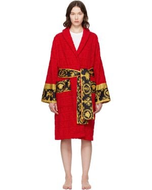 Versace 'I Heart Baroque' Bathrobe - Red