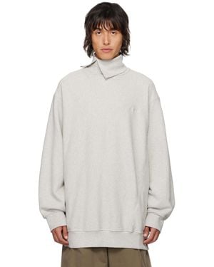 Hed Mayner Twisted Seam Sweatshirt - White