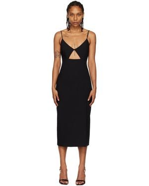 HUGO Black Cutout Midi Dress