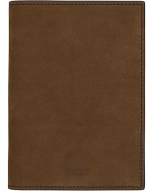 Tom Ford Nubuck 'T Line' Passport Holder - Brown