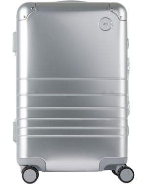 Monos Aluminum Carry-On Plus Suitcase - Grey