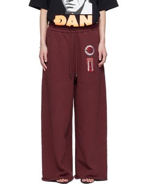 Lu'u Dan Bruce Lee X Lựu Đạn Burgundy Gym Joggers - Red