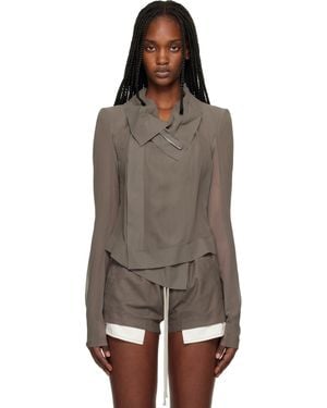 Rick Owens Temple Classic Biker Jacket - Black