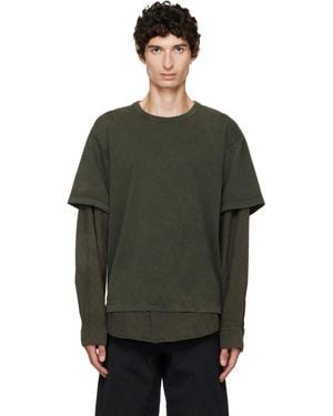 Helmut Lang Shirt Layer T-Shirt - Green