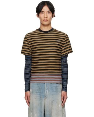 ANDERSSON BELL Stripe Ls T-Shirt - Black