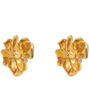 Marni ゴールド&シルバー Flower ピアス - メタリック