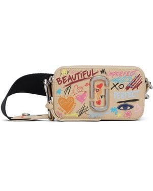 Marc Jacobs 'The Punk Scribble Snapshot' Bag - Black