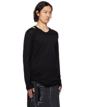 【関税込み】JULIUS ブラック Prayer 長袖Tシャツ JULIUSのブラック Prayer 長袖Tシャツがセール中