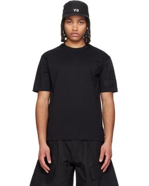 Y-3 ブラック ユーティリティ 半袖Tシャツ