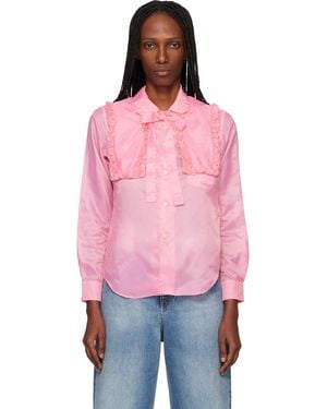 Comme des Garçons Taffeta Garment Treated Shirt - Pink