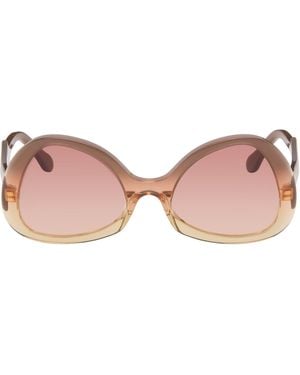 Marni Taupe Anu Ohia Sunglasses - Pink
