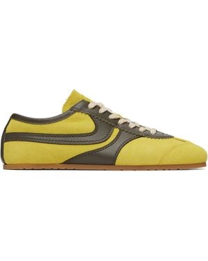 Dries Van Noten Khaki Suede Trainers - Black