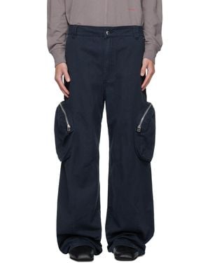 Eckhaus Latta Pocket Cargo Pants - Blue