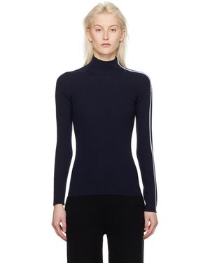 Moncler ネイビー ライン タートルネック - ブルー