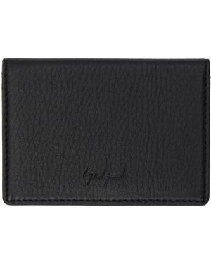 Yohji Yamamoto Discord Logo Card Holder - Black