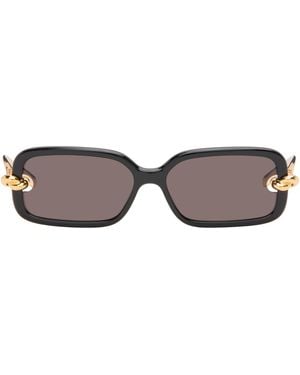 Bottega Veneta Knot Rectangular Sunglasses - Brown